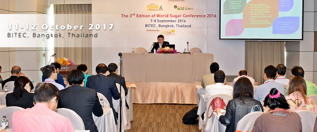 World sugar conference 2017 World sugar conference 2017